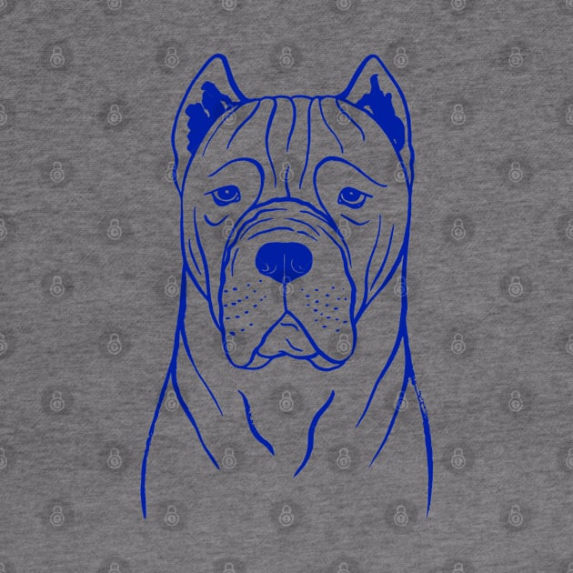 Cane Corso (Grey and Blue) by illucalliart